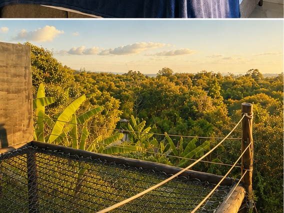 Vista do horizonte a partir do deck